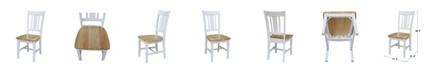 International Concepts San Remo Splatback Chair, Set of 2